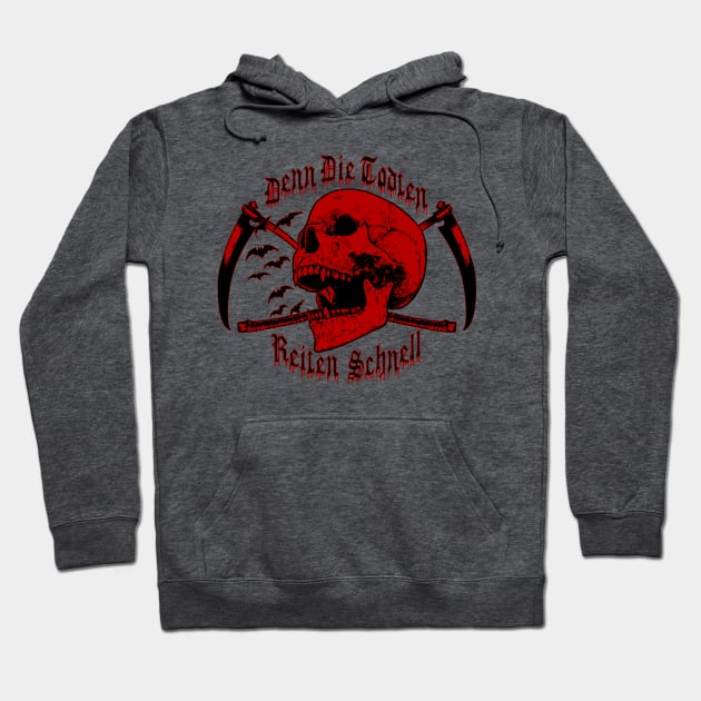 For the Dead Travel Fast Hoodie by RavenWake